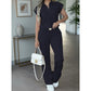 🔥👚 55% Rabatt! Damen Chic Zweiteiler-Set: Bequemes Polo-Top & Wide-Leg-Hose | Elegant für Jeden Tag & Jede Gelegenheit 🌸💨