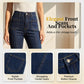 👖Capri-Jeans für Damen mit hoher Taille und ausgestelltem Bein