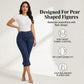 👖Capri-Jeans für Damen mit hoher Taille und ausgestelltem Bein