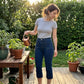 👖Capri-Jeans für Damen mit hoher Taille und ausgestelltem Bein