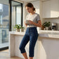 👖Capri-Jeans für Damen mit hoher Taille und ausgestelltem Bein
