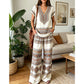 👗 55% RABATT! 💃 2-teiliges Set aus bedrucktem Oberteil & Hose für Damen – Leicht, fließend & vielseitig – Perfekt für Sommer, Strand oder Büro – stylisher 2-in-1 Look mit Komfort 🌸
