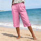 👖 Damen atmungsaktive Freizeit-Caprihosen – luftig, bequem & vielseitig – perfekt für Alltag, Strand & Reisen