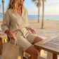 🌺Damen lässiges V-Ausschnitt-Oberteil und Shorts Set