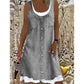 👗Zweiteiliges Damenkleid aus Kunstleder mit Jeansprint