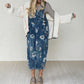 🌺Vintage-Jeans-Latzhose für Damen mit Blumenmuster