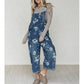 🌺Vintage-Jeans-Latzhose für Damen mit Blumenmuster