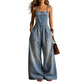 ✨Damen Sommer lockerer Denim-Jumpsuit mit Taschen