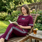 ✨ 2-teiliges Loungewear-Set mit Streifen-Detail – weicher Stoff, elastischer Bund & vielseitig kombinierbar – einfach anziehen & wohlfühlen