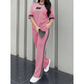 ✨ 2-teiliges Loungewear-Set mit Streifen-Detail – weicher Stoff, elastischer Bund & vielseitig kombinierbar – einfach anziehen & wohlfühlen
