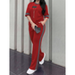✨ 2-teiliges Loungewear-Set mit Streifen-Detail – weicher Stoff, elastischer Bund & vielseitig kombinierbar – einfach anziehen & wohlfühlen