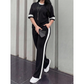 ✨ 2-teiliges Loungewear-Set mit Streifen-Detail – weicher Stoff, elastischer Bund & vielseitig kombinierbar – einfach anziehen & wohlfühlen