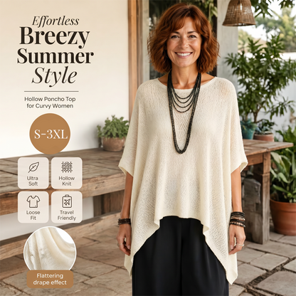 ✨Damen-Strickoberteil mit Batwing-Ärmeln und Aussparungen