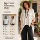 ✨Damen-Strickoberteil mit Batwing-Ärmeln und Aussparungen