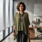 ✨Damen-Strickoberteil mit Batwing-Ärmeln und Aussparungen