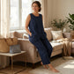 🌺Set aus asymmetrischem Oberteil und Hose mit weitem Bein für Damen