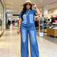 ✨ 2-teiliges Jeans-Set – lockerer Schnitt, weicher Denim & vielseitig kombinierbar – einfach anziehen & stylisch aussehen