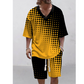 👕☀️2-teiliges Set aus Freizeit-Oberteil und Shorts für Herren – Lässiger Komfort und Stil 🔥