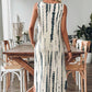 🌸✨Maxikleid mit V-Ausschnitt & ärmellosem Design – schmeichelt jeder Figur, knitterarm & leicht zu kombinieren – zu Sandalen, Sneakern oder High Heels