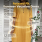 🌺Sommerkleid für Damen mit V-Ausschnitt und lockerer Passform