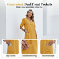🌺Sommerkleid für Damen mit V-Ausschnitt und lockerer Passform