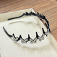 Set mit gewelltem Kristall-Haarreif – Leichtes, rutschfestes, feminines Haaraccessoire, funkelnder, kristallbesetzter Haarreif in Wellenform für Hochzeiten und den Alltag, feminine Accessoires