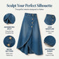 💙🔥Damenrock aus Denim mit hoher Taille und unregelmäßigem Schnitt – lässiger Vintage-Style