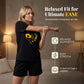 🌺Set aus T-Shirt und Shorts mit Sonnenblumenmuster für Damen