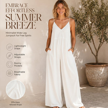 🌺Rückenfreier Jumpsuit für Damen mit Spaghettiträgern