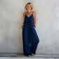 🌺Rückenfreier Jumpsuit für Damen mit Spaghettiträgern