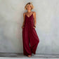 🌺Rückenfreier Jumpsuit für Damen mit Spaghettiträgern