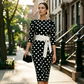 🌺Elegantes Retro-Kleid mit Polka-Dots für Damen