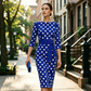 🌺Elegantes Retro-Kleid mit Polka-Dots für Damen
