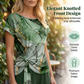 ✨🌺Frauen elegantes zweiteiliges Set mit Print