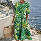 👗50% RABATT!🌺Damen Blumenprint lockeres Kleid
