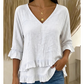 🌺Elegantes Sommer-Oberteil für Damen mit Rüschen und V-Ausschnitt