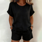 📢📢2-teiliges Set aus kurzärmeligem Oberteil und Shorts für Damen
