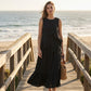 🌺Ärmelloses Maxikleid mit Rüschen für Damen