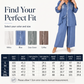 Set aus Pailletten-Bluse und Hose mit weitem Bein für Damen
