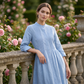 👗50 % Rabatt! Baumwoll-Leinen-Kleid für Damen