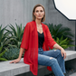 🌺Damen leichter Chiffon-Cardigan mit offener Vorderseite