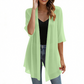 🌺Damen leichter Chiffon-Cardigan mit offener Vorderseite