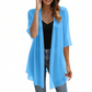 🌺Damen leichter Chiffon-Cardigan mit offener Vorderseite
