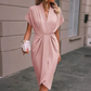 🌺Elegantes Damenkleid mit V-Ausschnitt und Rüschen