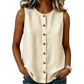 🌺Damen ärmelloses Tanktop mit Knopfleiste