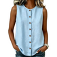 🌺Damen ärmelloses Tanktop mit Knopfleiste