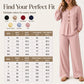 🌺Set aus langärmeligem Oberteil mit V-Ausschnitt und Hose für Damen