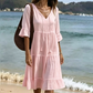🌟 Der Look, den alle suchen – bei uns 50% günstiger! Sommerkleid für Damen in A-Linie mit Stufenschnitt und Quasten