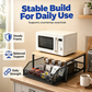 🥳 💞 50K+ VERKAUFT! ⚡🎉2-stöckiges Küchenregal für Mikrowelle mit herausziehbarer Schublade