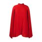Mini-Kleid für Damen mit Rundhalsausschnitt und Cape-Ärmeln
